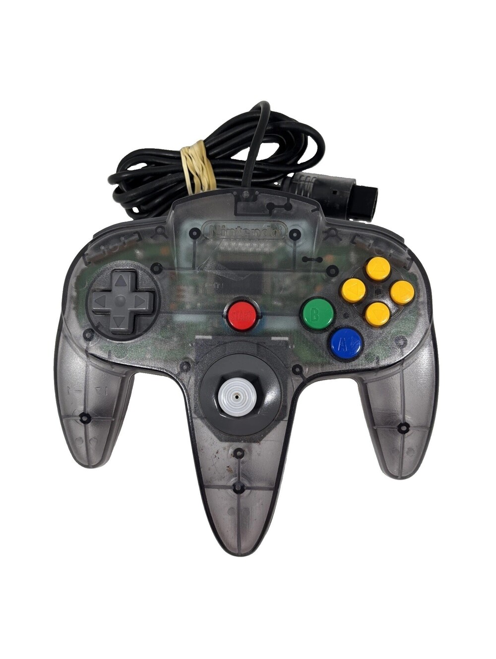 Nintendo 64 N64 Controller Translucent Smoke Gray Gaming Tested